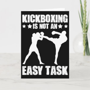 Tarjeta Kickboxing No Es Una Tarea Fácil Boxeo Artes Marci