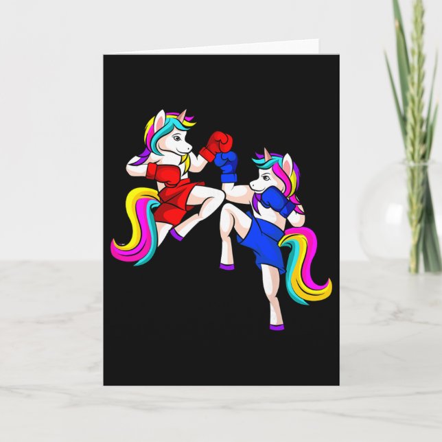 Tarjeta Kickboxing Unicorn Kickboxer MMA  (Anverso)