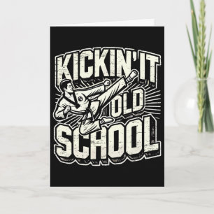 Tarjeta Kickin It Karate Artes Marciales de la Vieja Escue