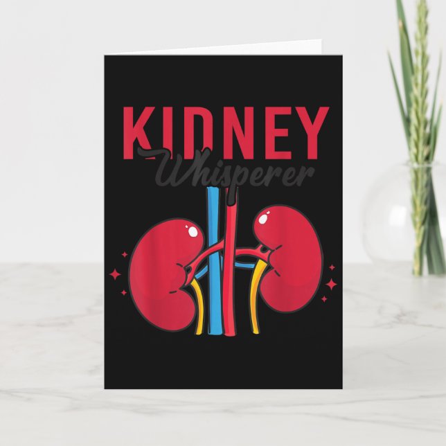 Tarjeta Kidney Whisperer Funny Dialysis Technician Nephrol (Anverso)