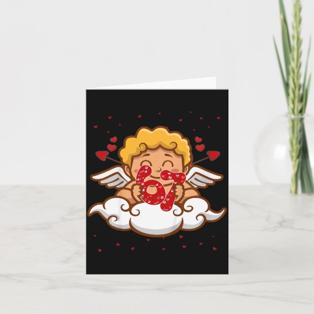 Tarjeta Kids 6 7 Meme Six Seven Cud 67 Valentines Day Todd (Anverso)