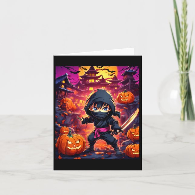 Tarjeta Kids Boy Halloween (Anverso)