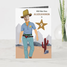 Tarjeta Kids Cowboy Special Sheriff Original ADD Photo