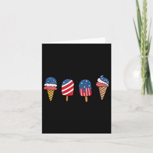 Tarjeta Kids Ice Cream 4 De Julio Postre De Guay Patriótic