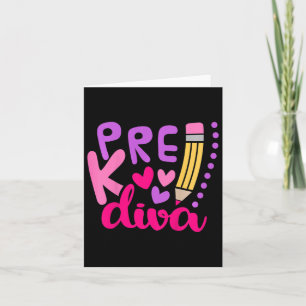 Tarjeta Kids Pre-k Diva