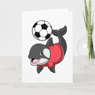 Tarjeta Killerwhale como jugador de fútbol con fútbol
