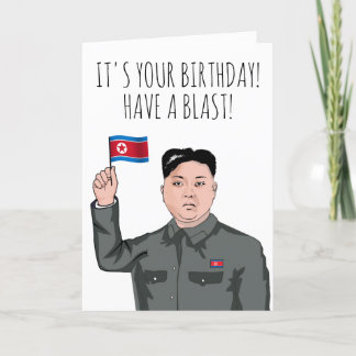 Tarjeta KIM JONG UN: Es tu cumpleaños