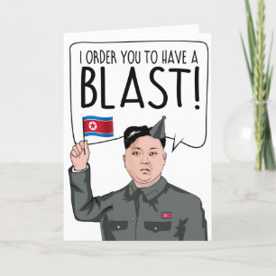 Tarjeta KIM JONG UN: Te ordeno que tengas una explosión
