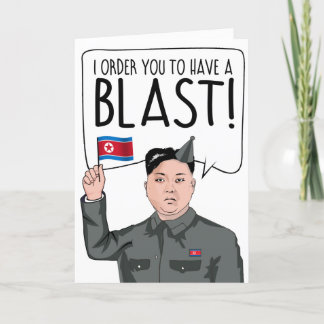 Tarjeta KIM JONG UN: Te ordeno que tengas una explosión
