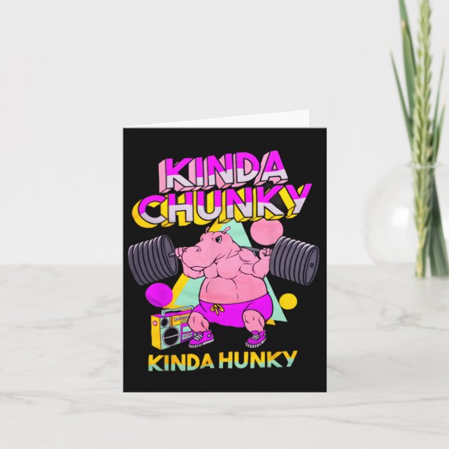 Tarjeta Kinda Chunky Kinda Hunky (Anverso)