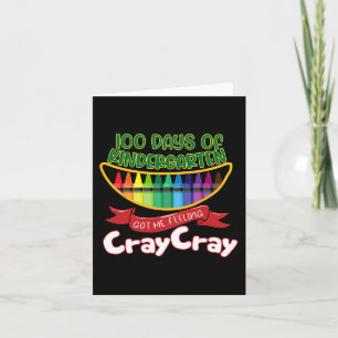 Tarjeta Kinder - 100 Días De Jardín De Niños Me Sentieron.