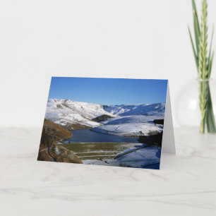 Tarjeta Kinder Reservoir Derbyshire England Holiday Card