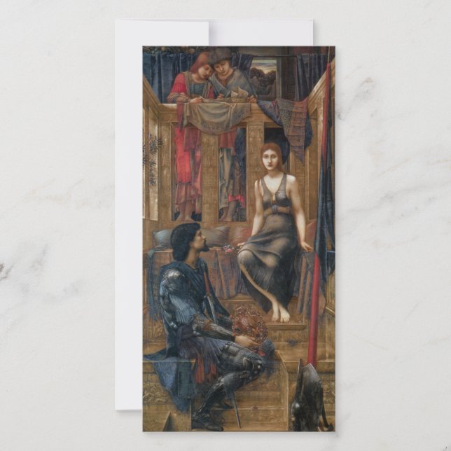 Tarjeta King Cophetua y la niñera mendigo (de Burne-Jones) (Anverso)