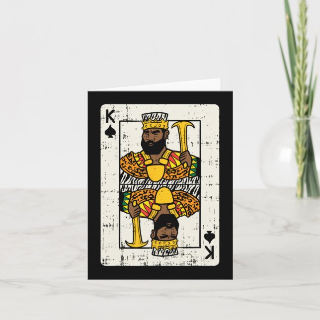 Tarjeta King de África Orgullo Negro Blm Pareja Ha (Anverso)