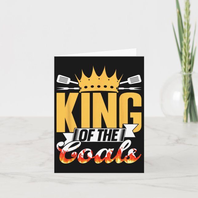 Tarjeta King Of Coals Grill Grill Barbacoa Carne Bbq (Anverso)
