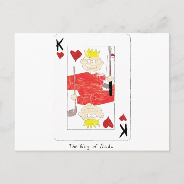 tarjeta king of dads (Anverso)