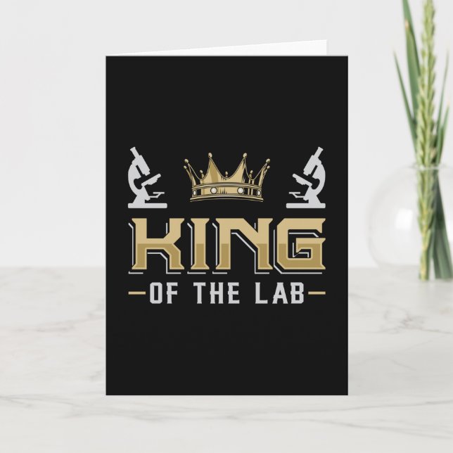 Tarjeta King Of The Lab Laboratory Technician Lab Tech (Anverso)