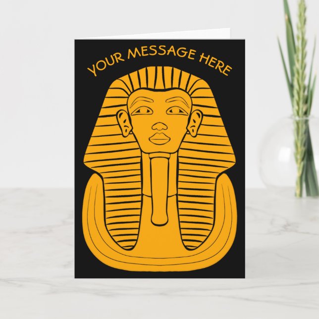 Tarjeta King Tut Tutankhamen Ancient Egyptian Graphic T Sh (Anverso)