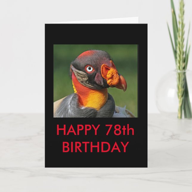 Tarjeta King Vulture - Feliz 78 (Anverso)