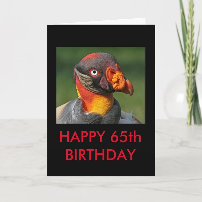 Tarjeta King Vulture - Feliz cumpleaños número 65 (Anverso)