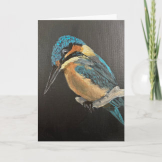 Tarjeta Kingfisher Bird Fine Art Greeting Card