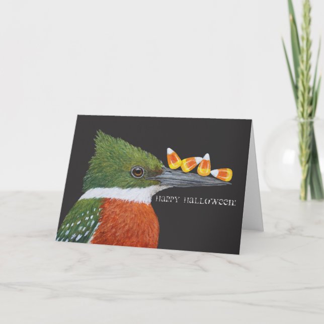 Tarjeta Kingfisher Halloween (Anverso)