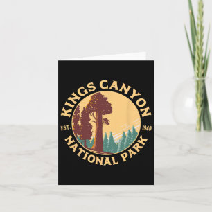 Tarjeta Kings Canyon National Park California Senderismo C