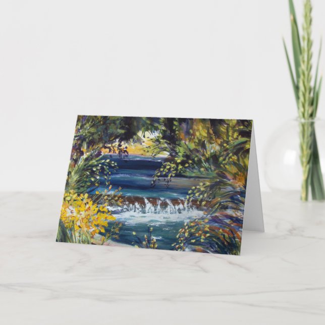 Tarjeta "Kings Creek" En El Parque Nacional Mt.Lassen (Anverso)