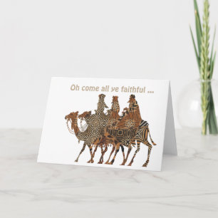 Tarjeta Kings Viaja Para Ver Al Niño Jesús