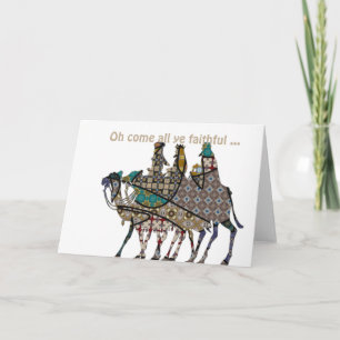 Tarjeta Kings Viaja Para Ver Al Niño Jesús