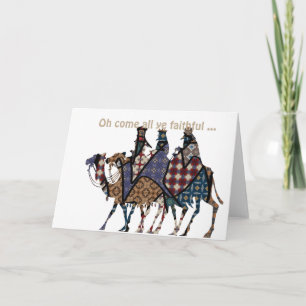 Tarjeta Kings Viaja Para Ver Al Niño Jesús