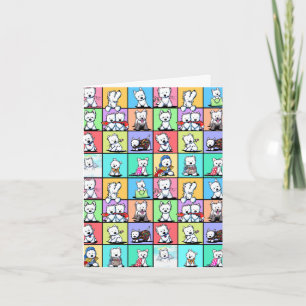 Tarjeta KiniArt conmemorativo de Westies en blanco