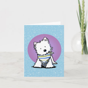 Tarjeta KiniArt Westie In Scarf