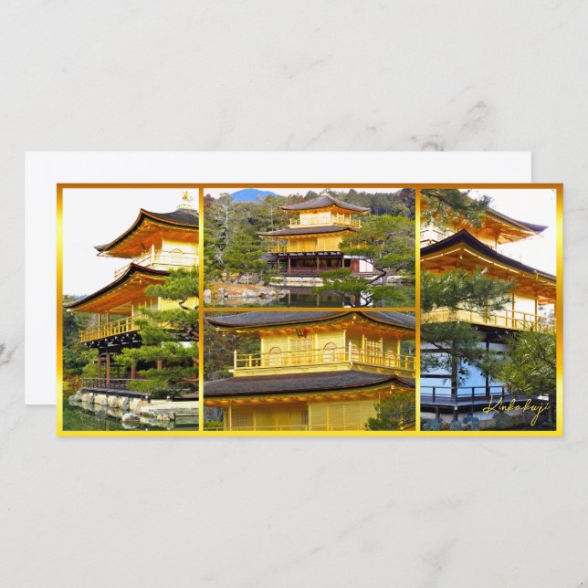 Tarjeta Kinkaku-ji (Rokuon-ji) (Anverso / Reverso)