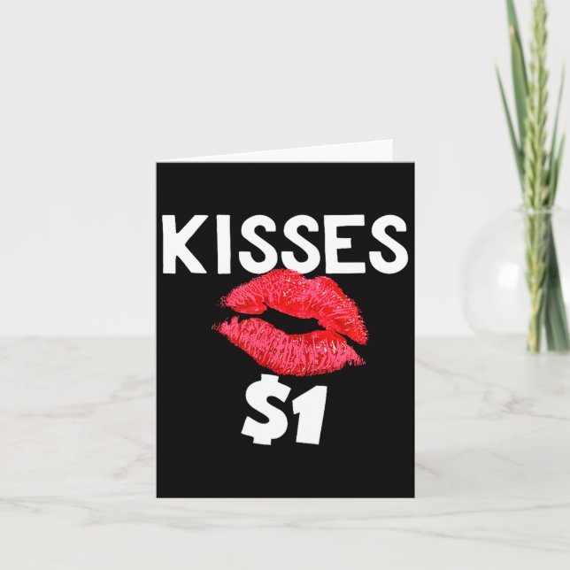 Tarjeta Kisses For Only One Dollar Valentine's Day Edition (Anverso)