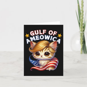 Tarjeta Kit de gato Trump para el pelo del Golfo de Estado