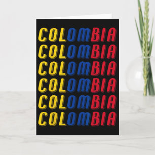 Tarjeta Kit de uniforme de fútbol con bandera colombiana 2