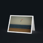 Tarjeta Kite Portrait, Playa de la Malvarrosa de Valencia<br><div class="desc">Kite Portrait,  Playa de la Malvarrosa de Valencia Greeting Card. You can easily customize this product for free if you would like to add wording or change the color of the background.</div>