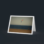Tarjeta Kite Portrait, Playa de la Malvarrosa de Valencia<br><div class="desc">Kite Portrait,  Playa de la Malvarrosa de Valencia Greeting Card. You can easily customize this product for free if you would like to add wording or change the color of the background.</div>