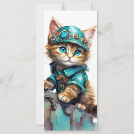 Tarjeta Kitten de Punk al vapor