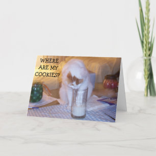 TARJETA KITTEN NECESITA COOKIES/PARA DESEARTE UN CUMPLEAÑO