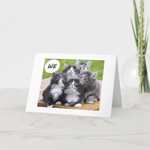 TARJETA KITTENS QUIERE QUE EL MEJOR AMIGO SEA FELIZ CUMPLE