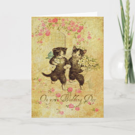 Tarjeta Kitties de Wedding Day