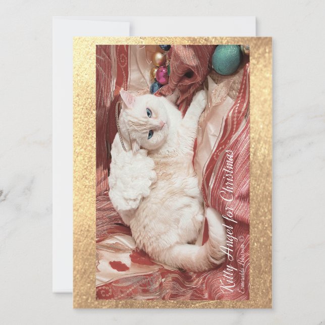 Tarjeta Kitty Angel for Christmas (Anverso)