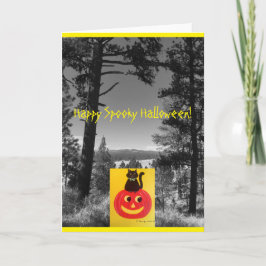 Tarjeta Kitty ~ Feliz Halloween