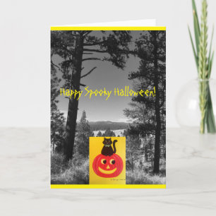 Tarjeta Kitty ~ Feliz Halloween