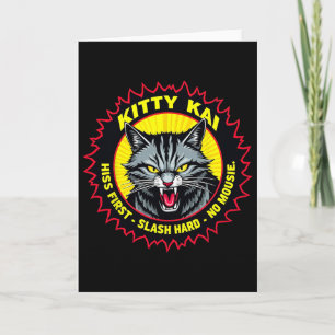 Tarjeta Kitty Kai - Sise Primero - Corta Duro - No Ratón!