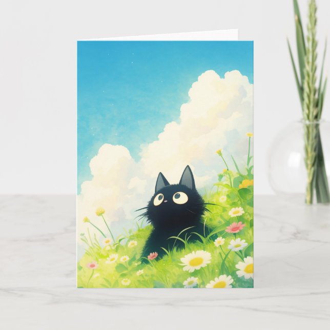 Tarjeta Kitty Peaceful Meadow (Anverso)