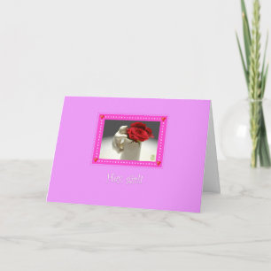 Tarjeta Kitty & Tea Roses Pinta la Ciudad Cumpleaños