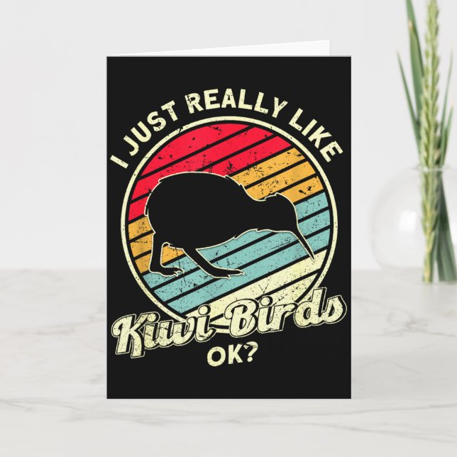 Tarjeta Kiwi &amp; New Zealand Uni-adults Black Cotton, Ly (Anverso)